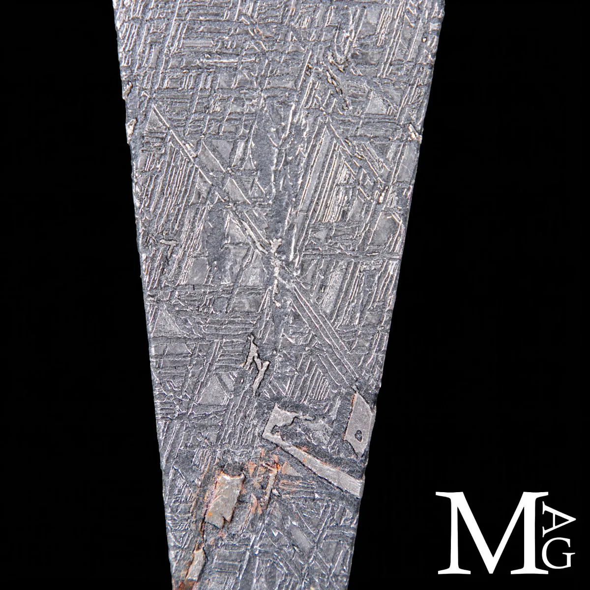 Meteorite Aletai – con struttura di Widmanstätten ben visibile