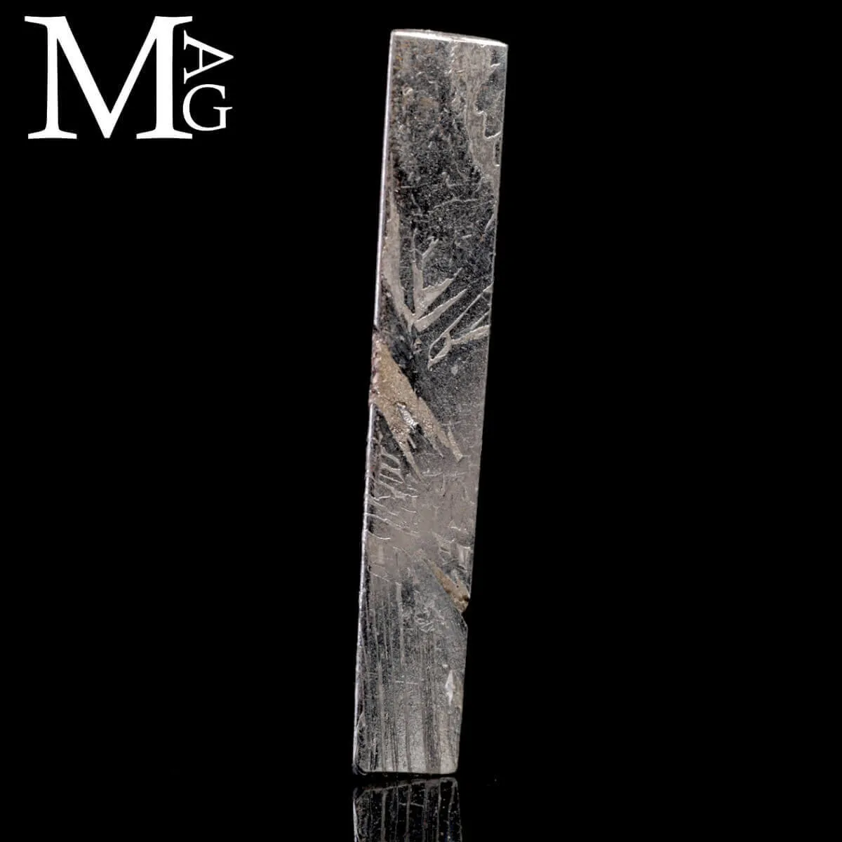 Meteorite Aletai – Sezione lucidata con trame Widmanstätten.