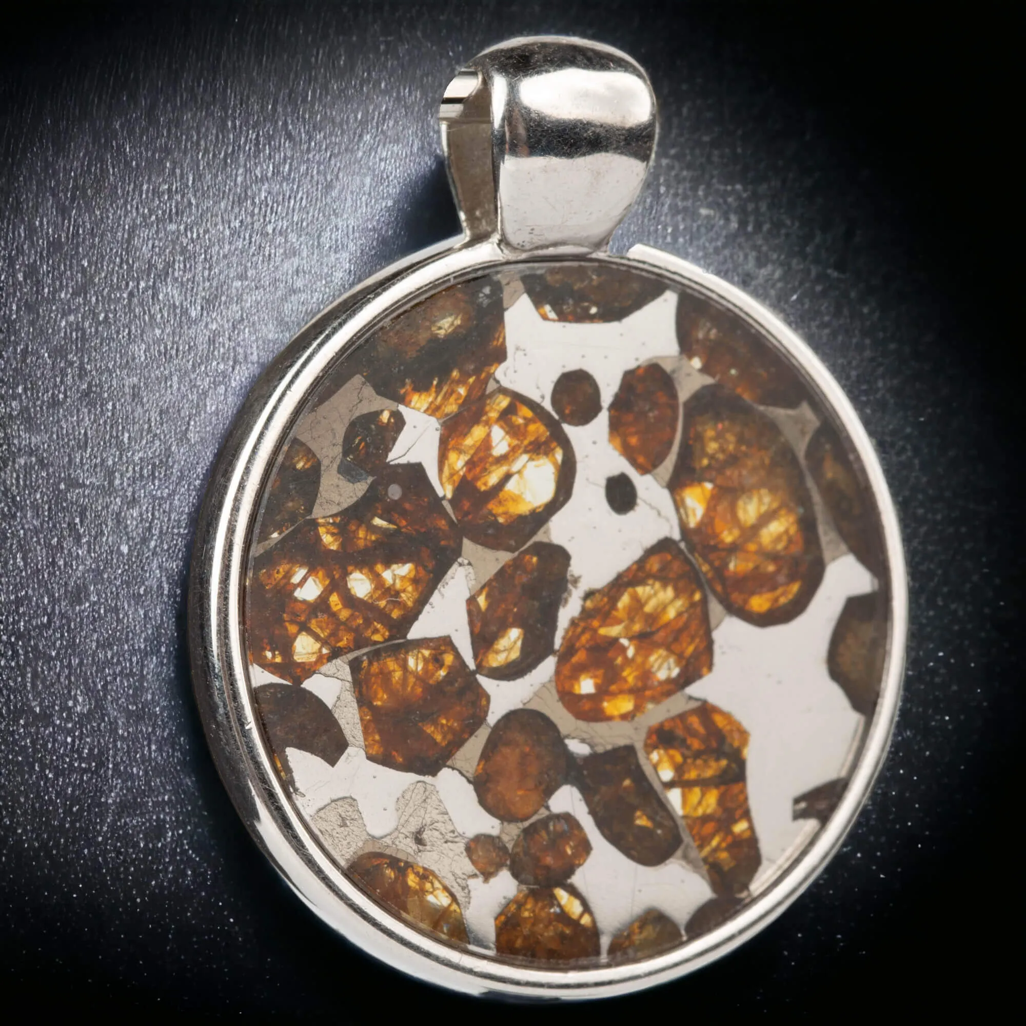 Ciondolo in Argento con Meteorite Seymchan