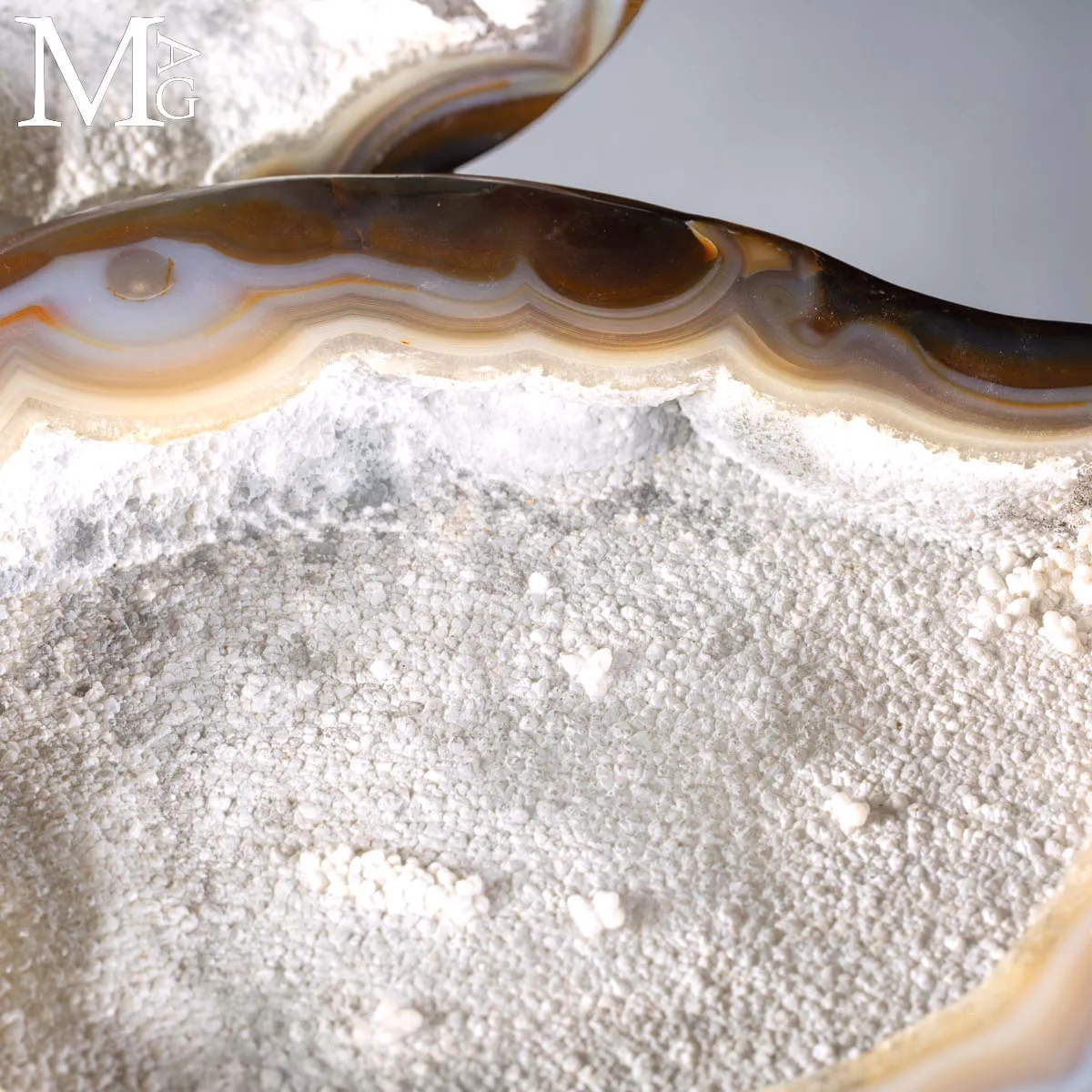 Geode di Agata sezionato e lucidato – Jewelry Box naturale
