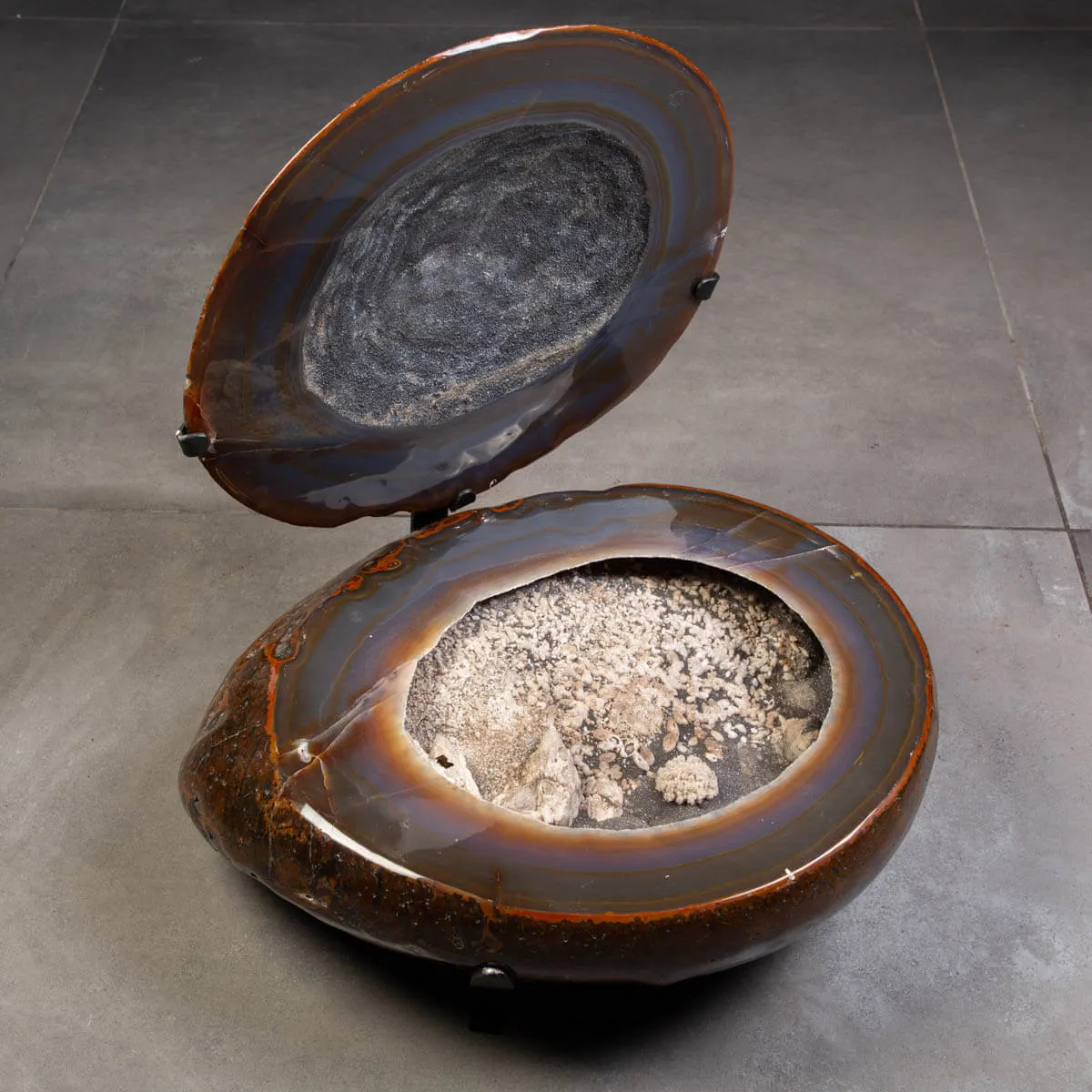 Bellissimo Geode Agata Sezionata " Jewelery Box"