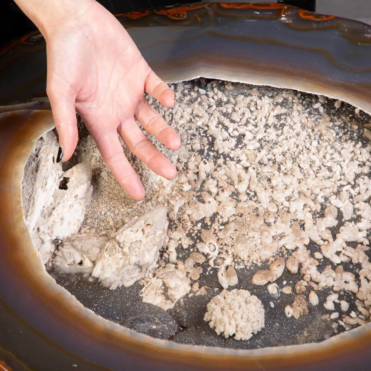 Bellissimo Geode Agata Sezionata " Jewelery Box"