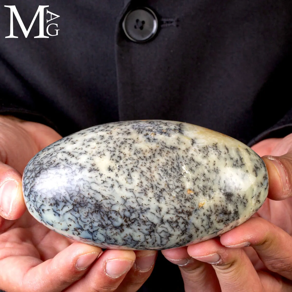 Shiva Lingam in Opale Dendritico.