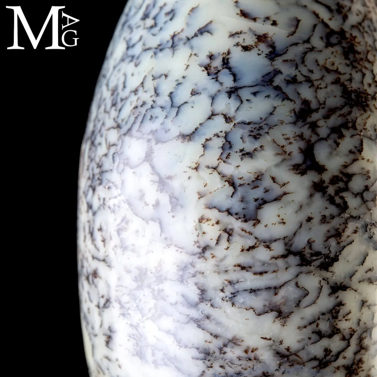 Shiva Lingam in Opale Dendritico.