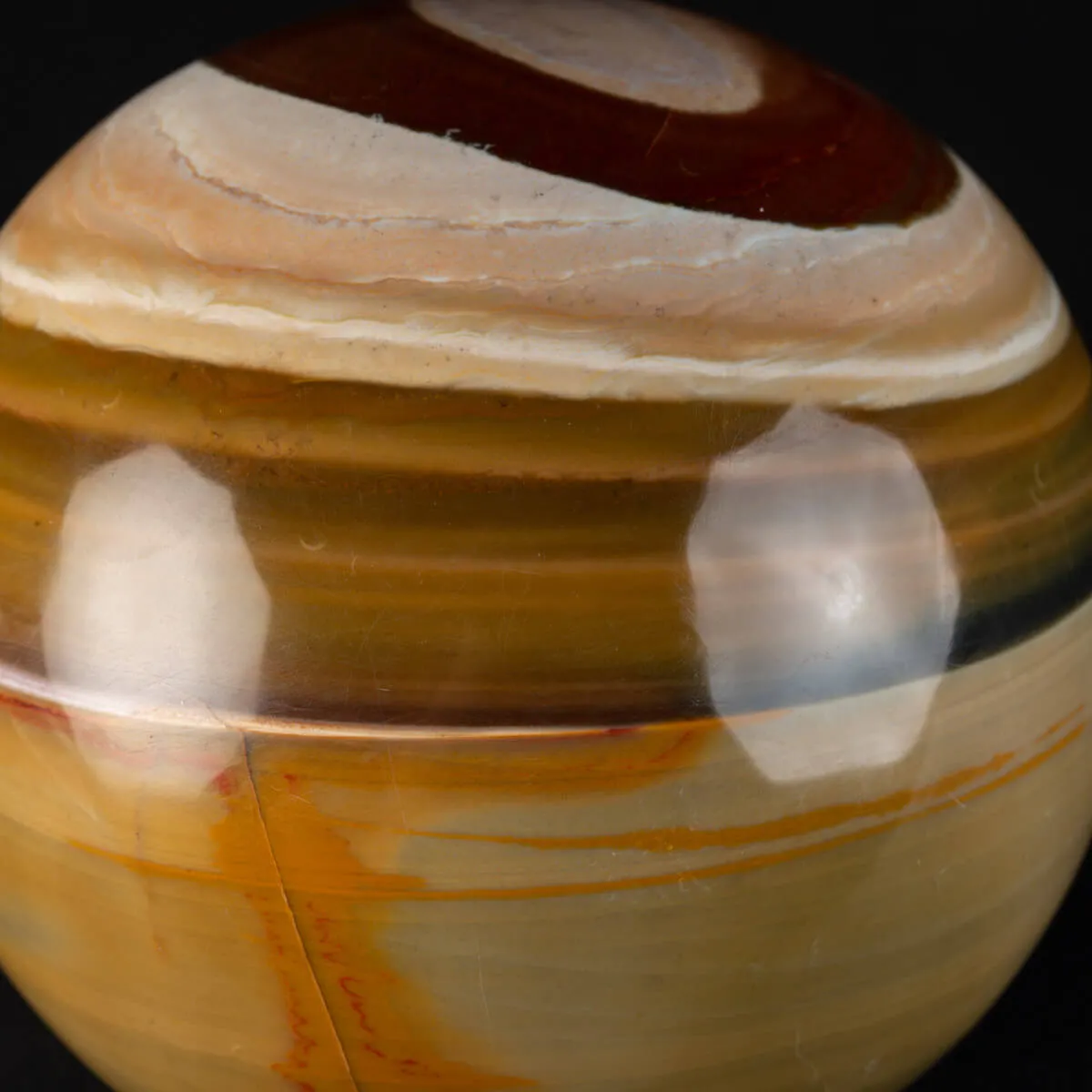 Sfera in Agata Policromo con occhio