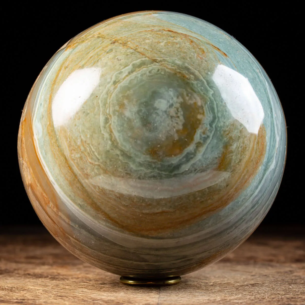 Sfera in Agata Policromo con occhio