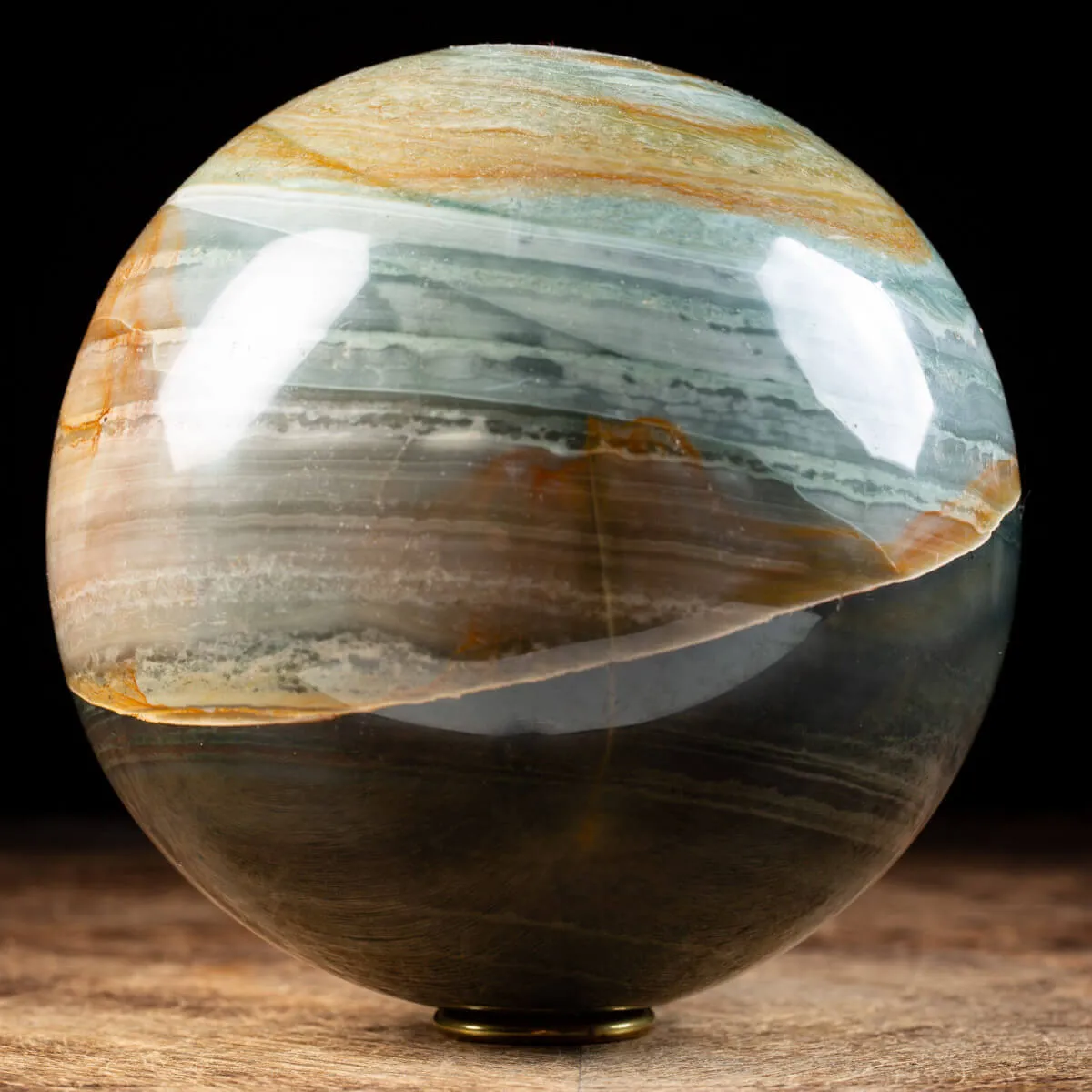 Sfera in Agata Policromo con occhio