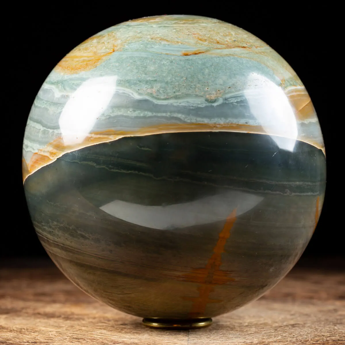 Sfera in Agata Policromo con occhio