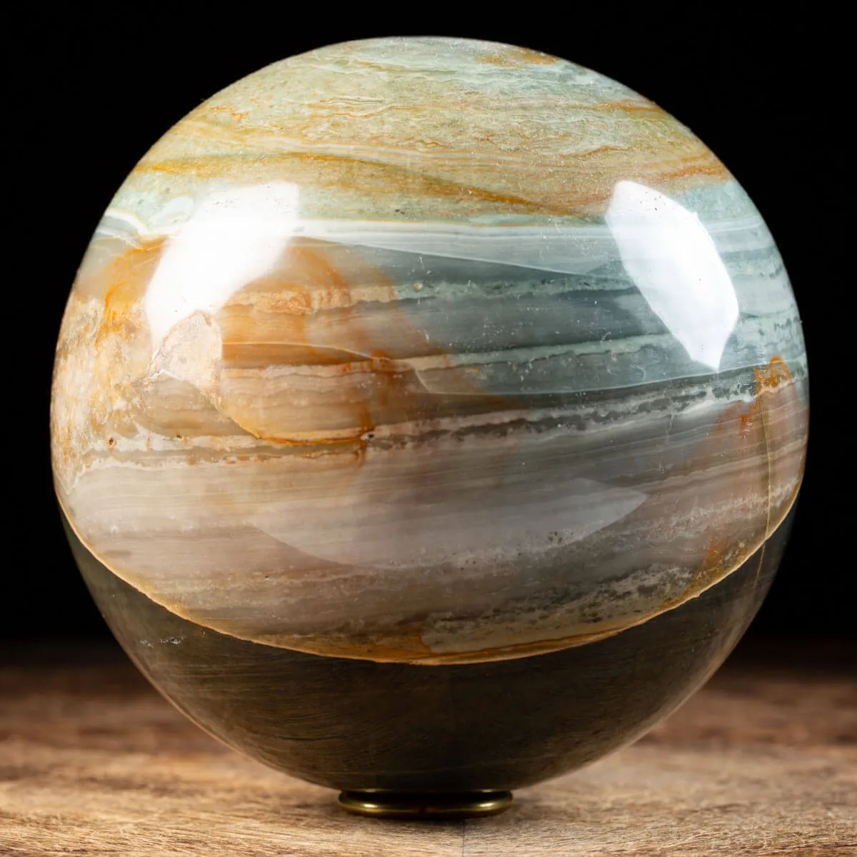 Sfera in Agata Policromo con occhio