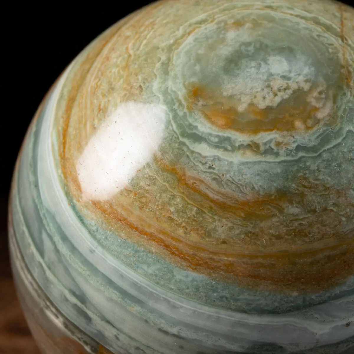 Sfera in Agata Policromo con occhio