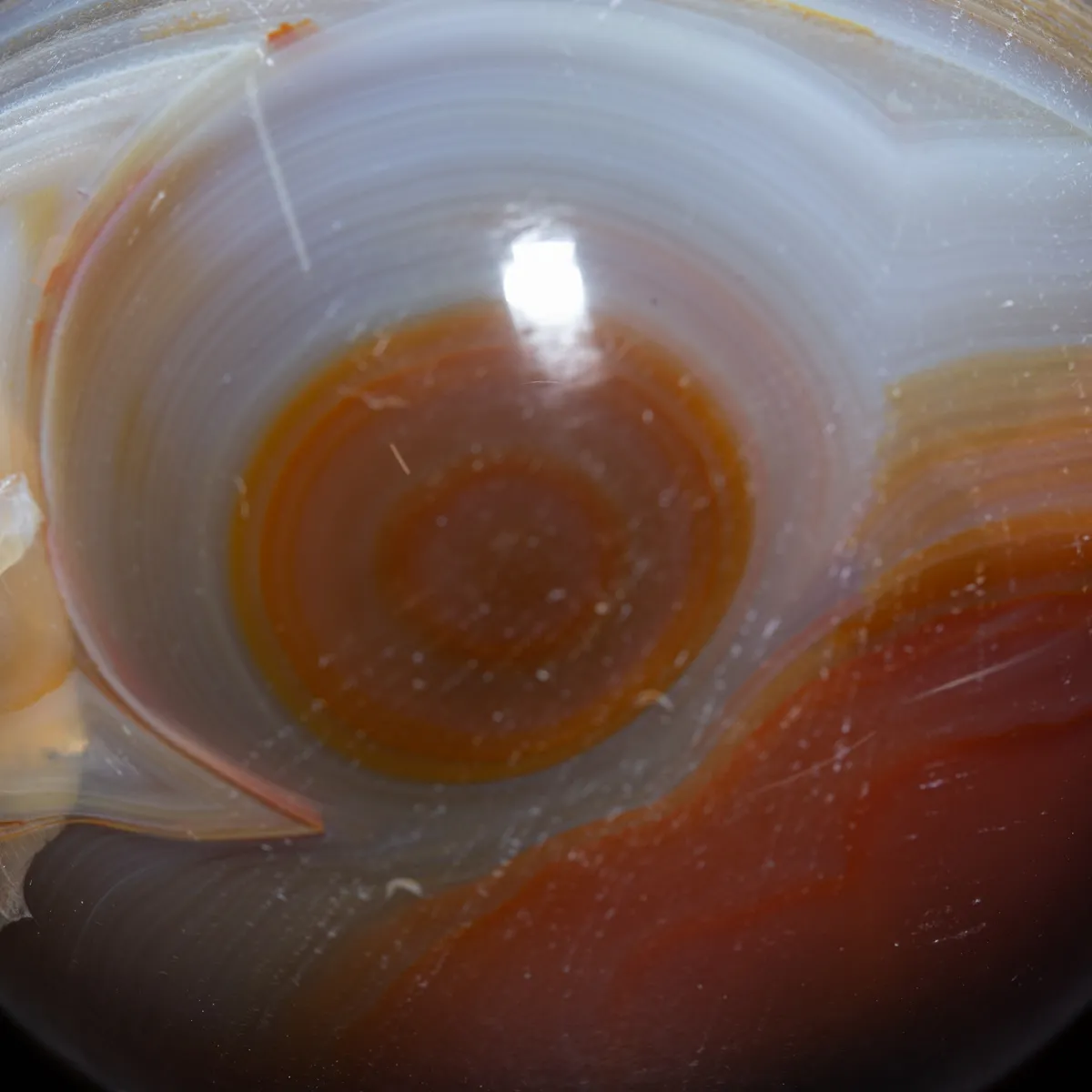 Sfera in Agata Naturale - Striata.