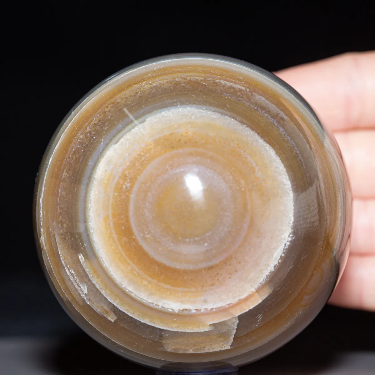 Sfera in Agata Naturale - Striata.