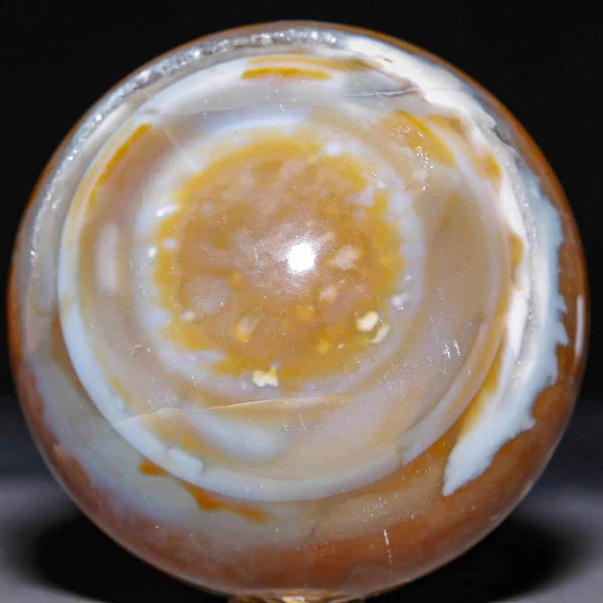 Sfera in Agata Naturale – Toni Mielati e Bande.