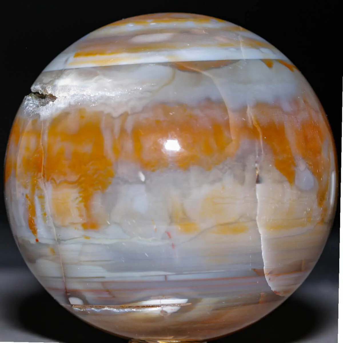 Sfera in Agata Naturale – Toni Mielati e Bande.