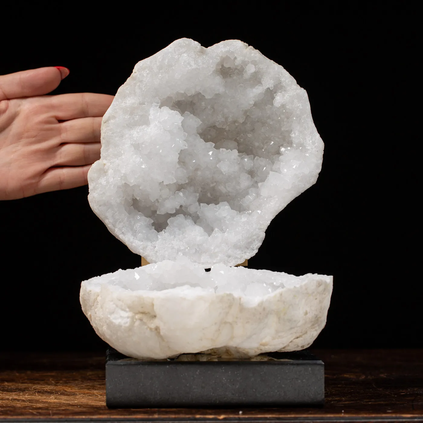 Geode Calcite su Marmo