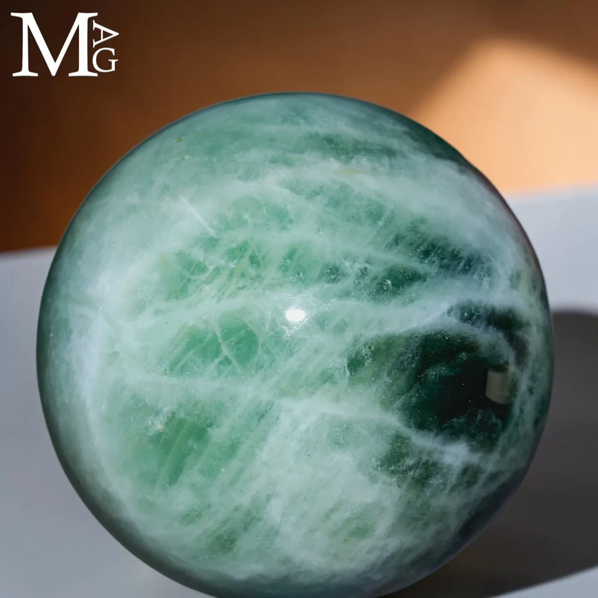 Rara Sfera in Berillo Verde, varietà Acquamarina – Pakistan