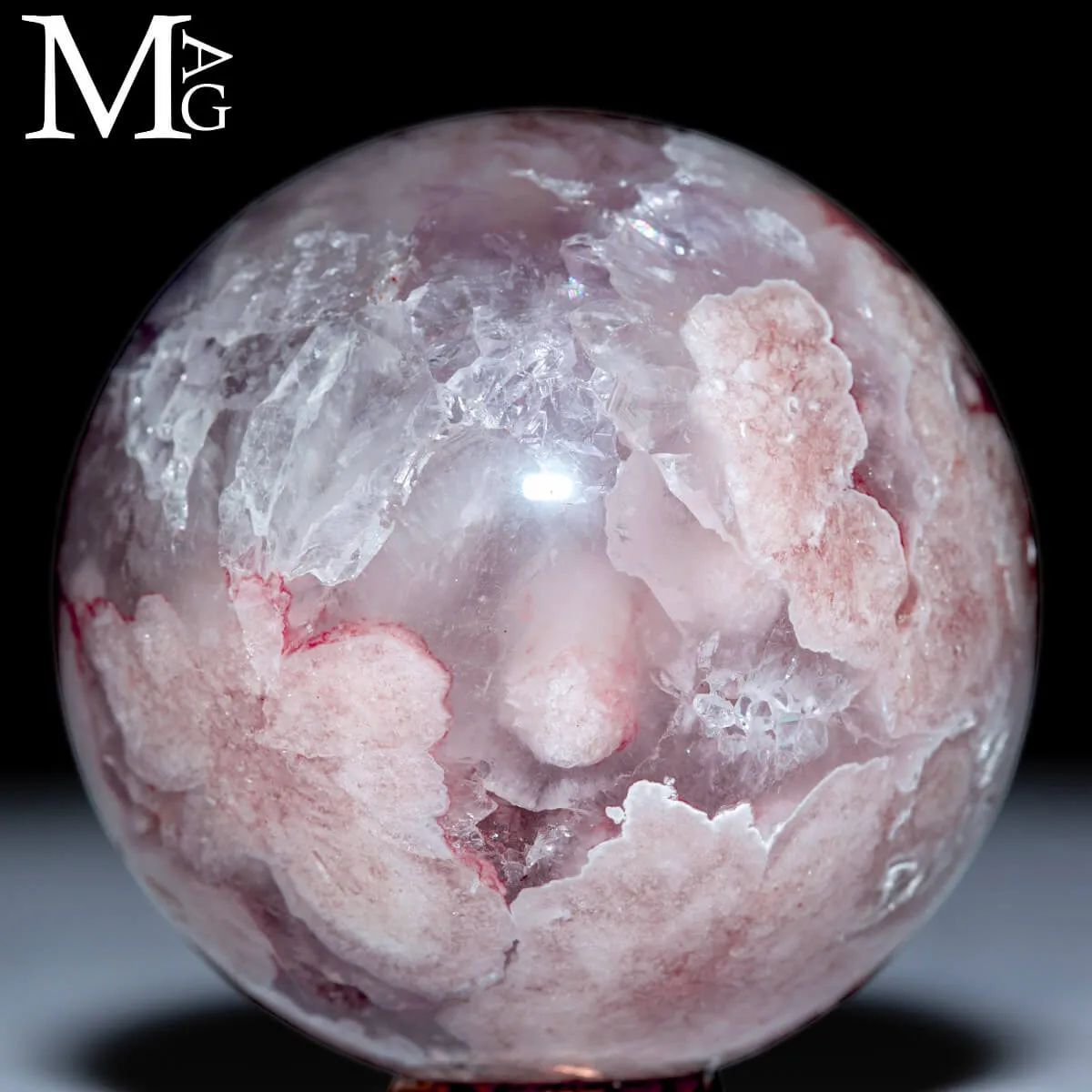 Sfera in Agata e Quarzo – Formazione “Sakura”.