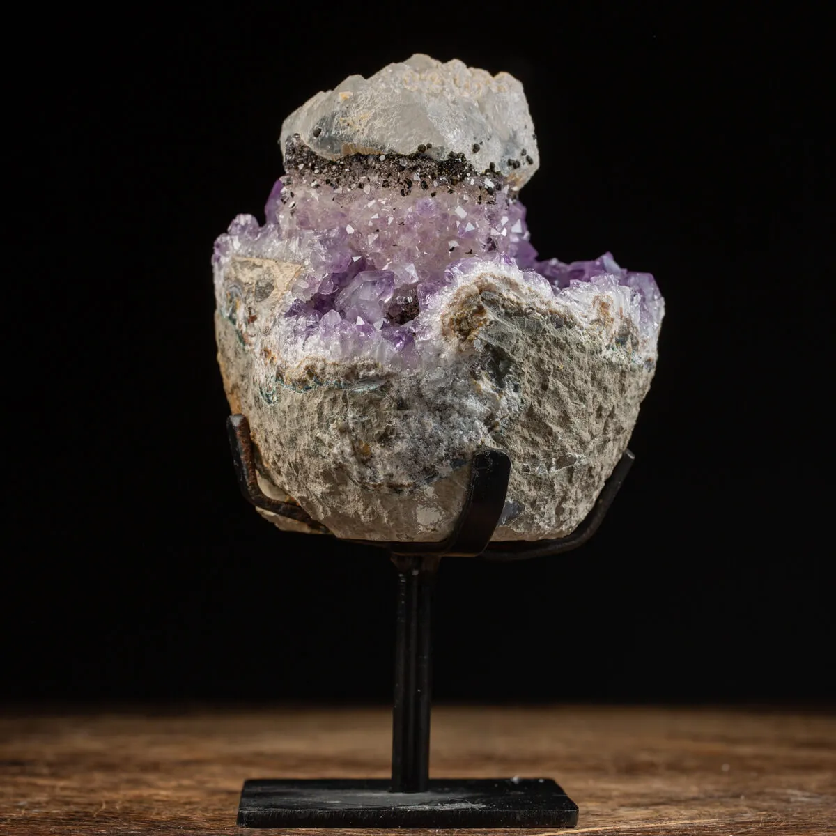 Geode Ametista con Calcite