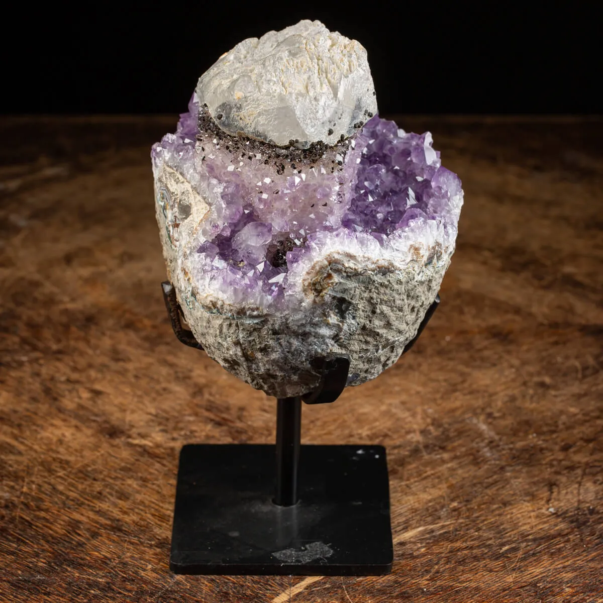 Geode Ametista con Calcite