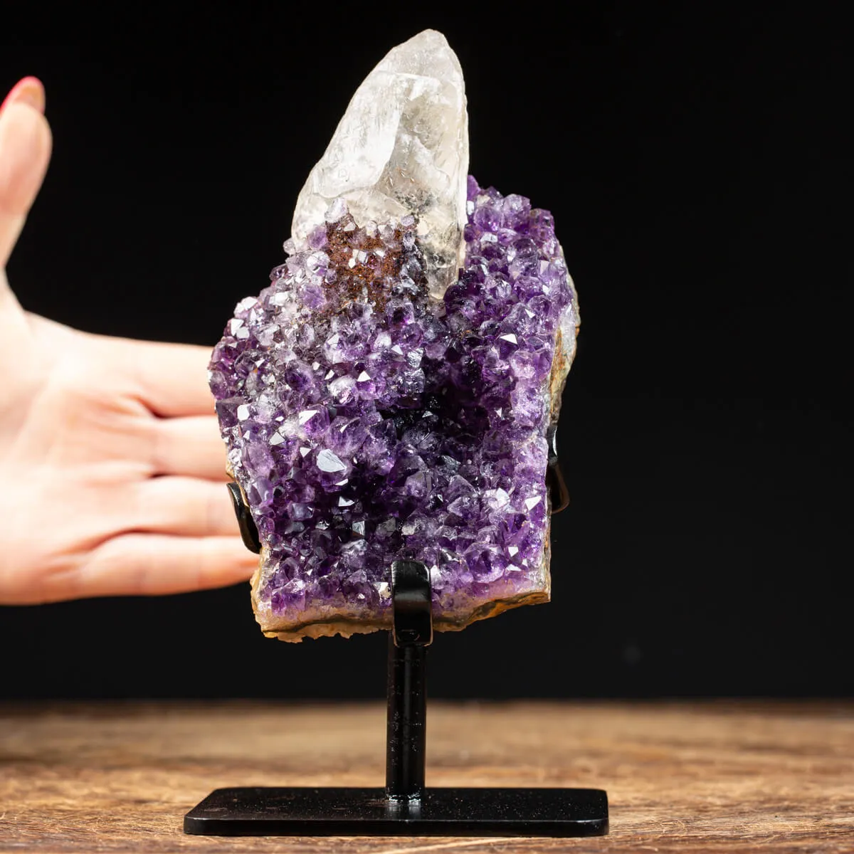 Drusa Ametista con Calcite