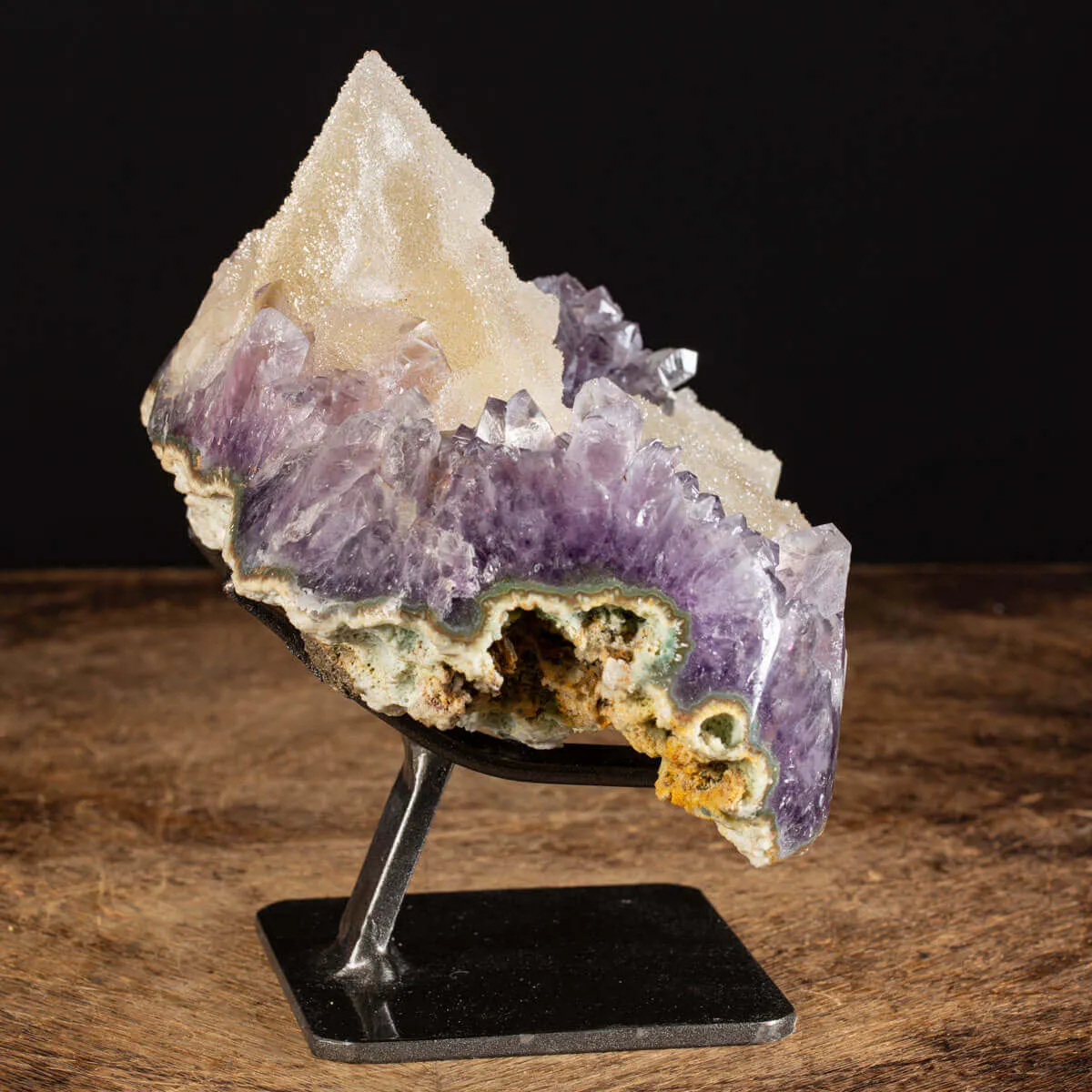 Geode Ametista con Calcite