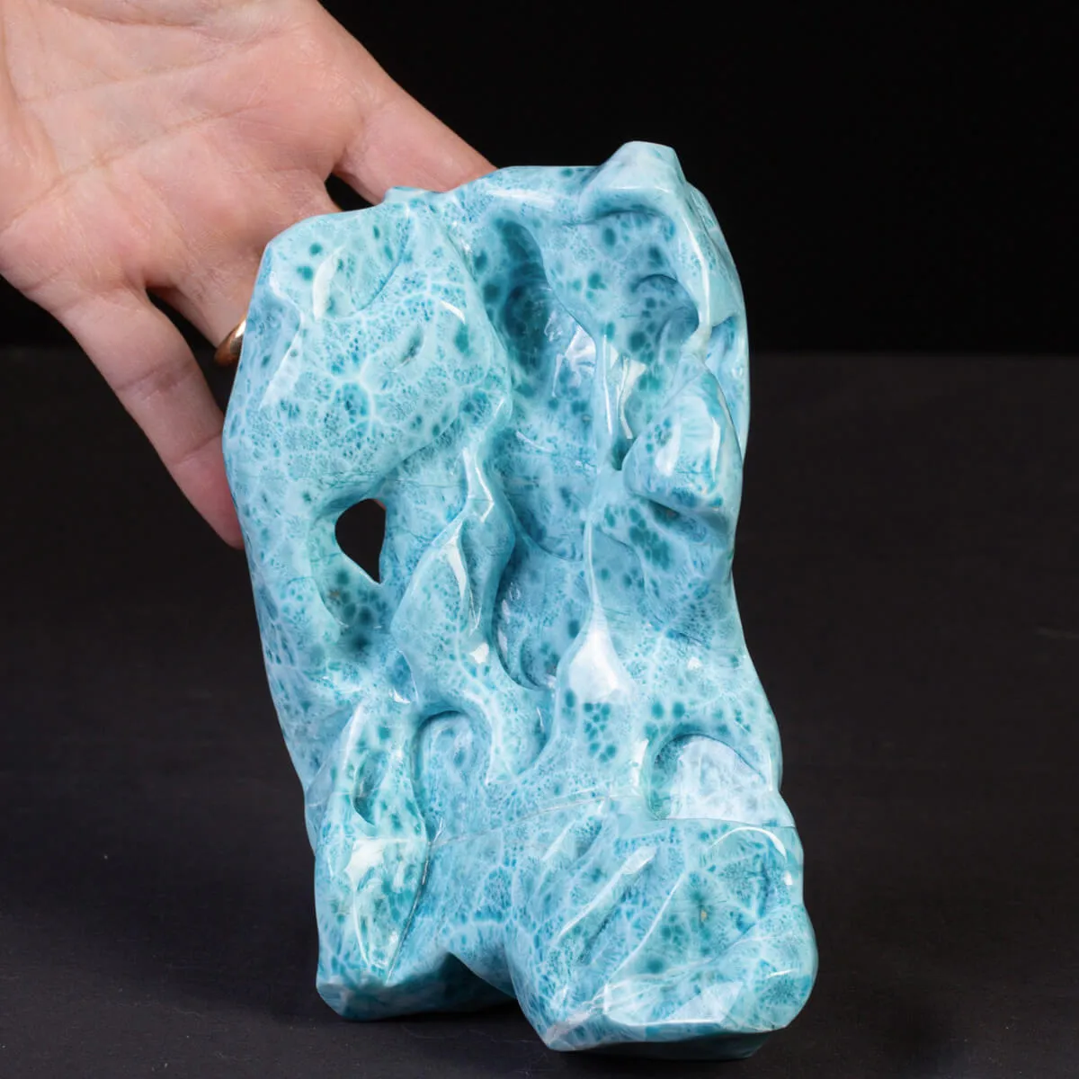Estremamente raro: campione di Larimar XXL