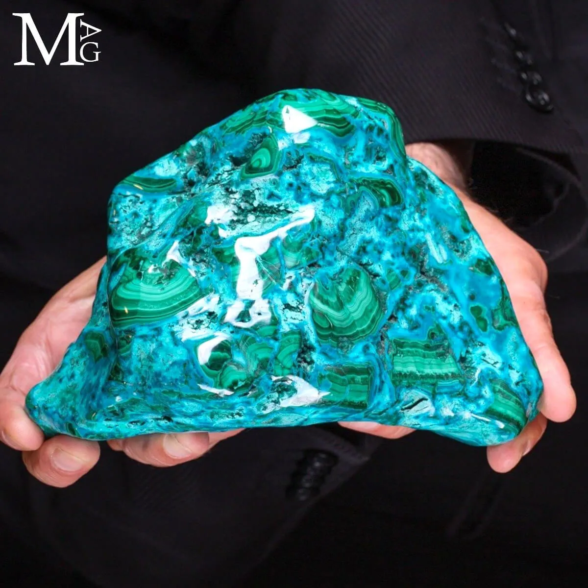 Grande campione naturale di Malachite e Crisocolla – Congo