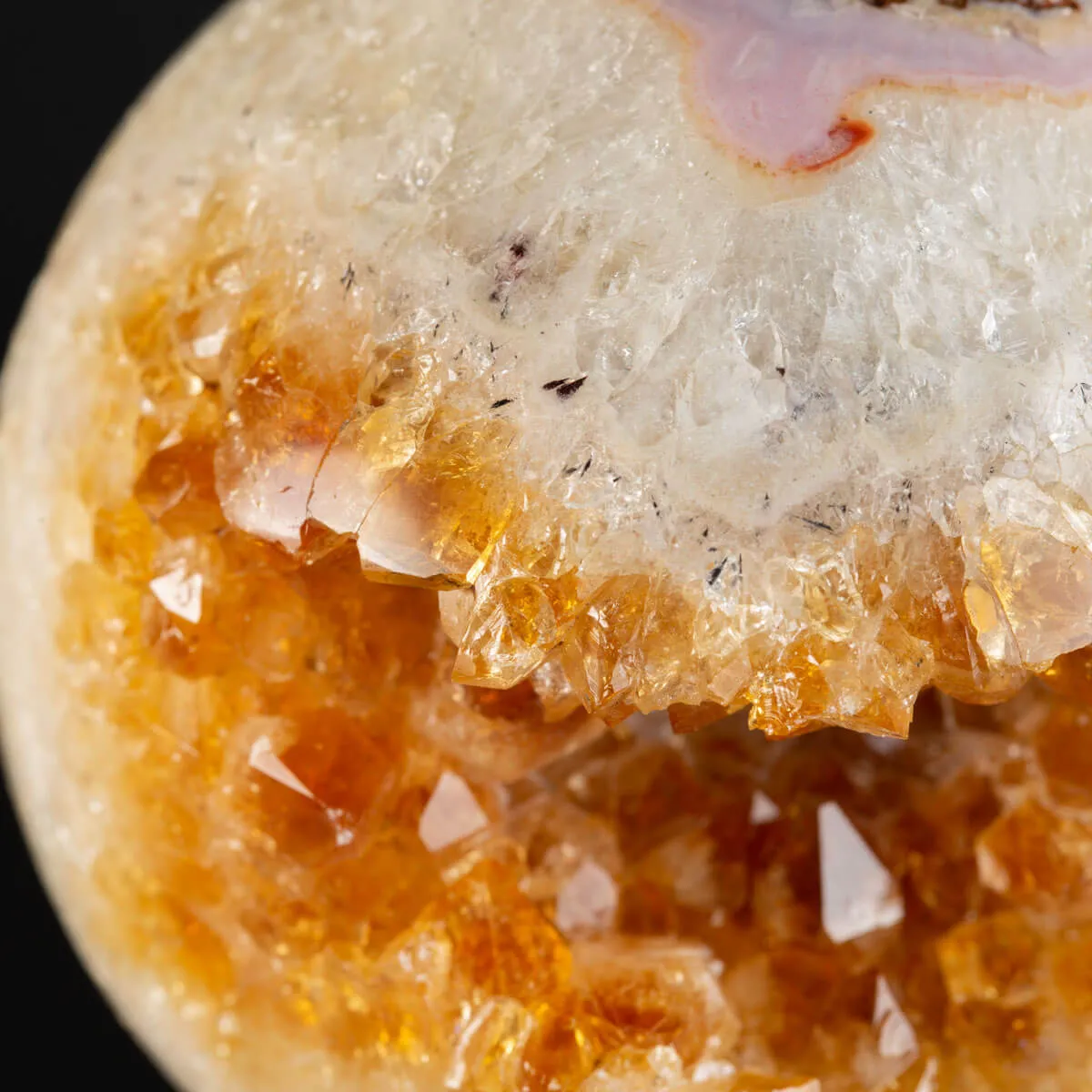 Sfera di Geode di Citrino