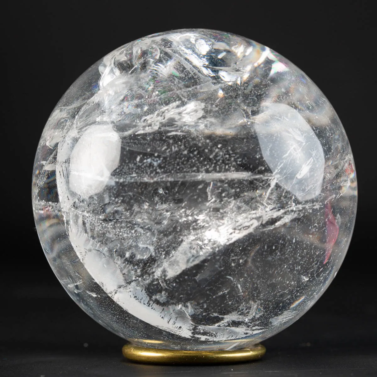Sfera di cristallo di quarzo trasparente Qualità EXTRA.