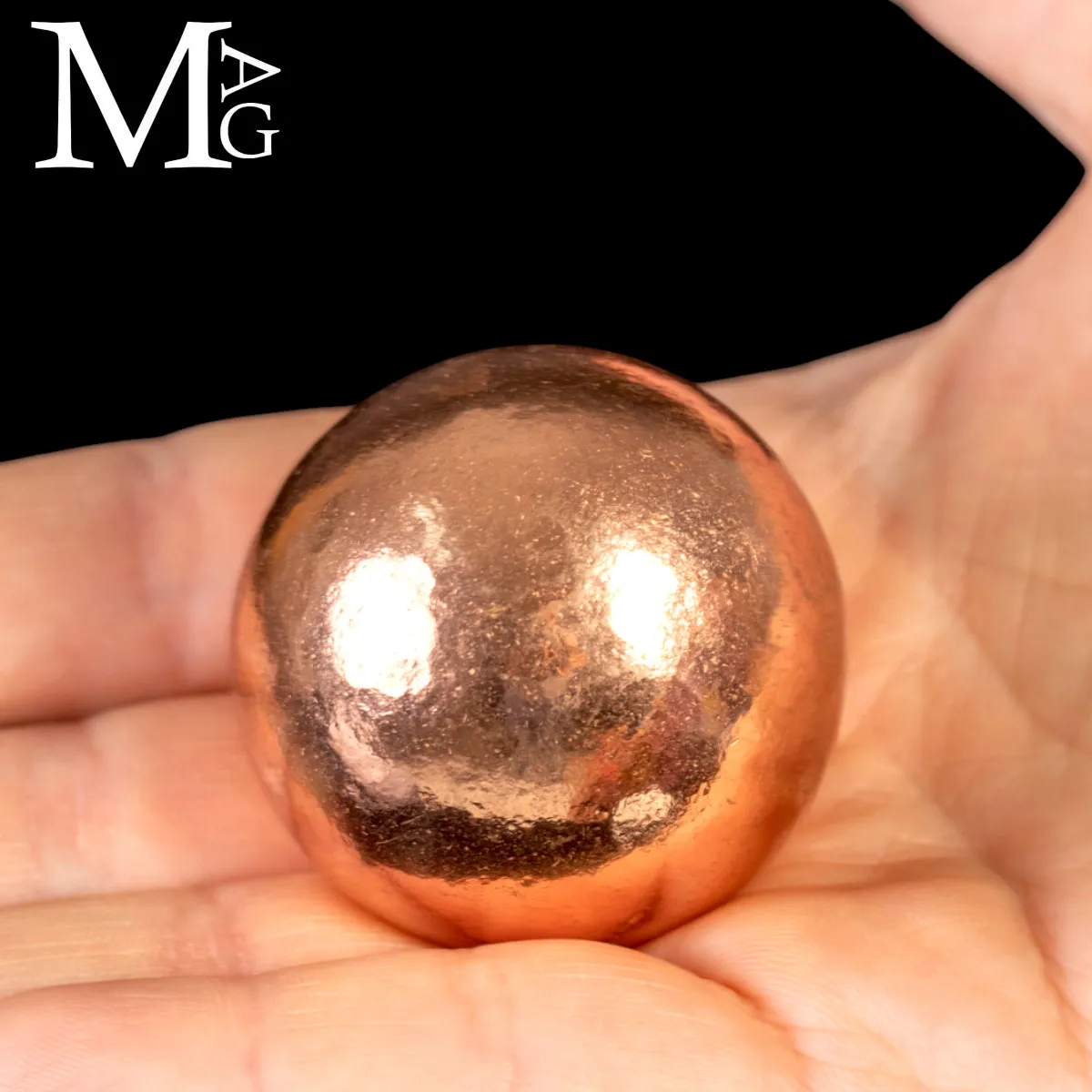 Sfera Solida in Rame Nativo – Essenza Primordiale della Terra.