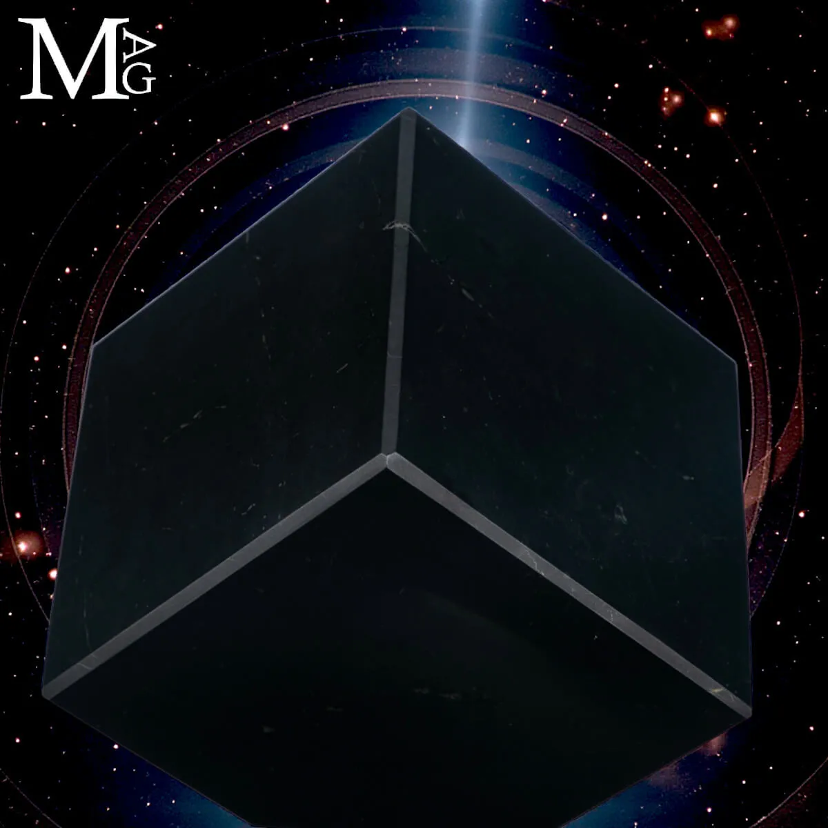 Cubo di Shungite Primordiale - Equilibrio Stabile
