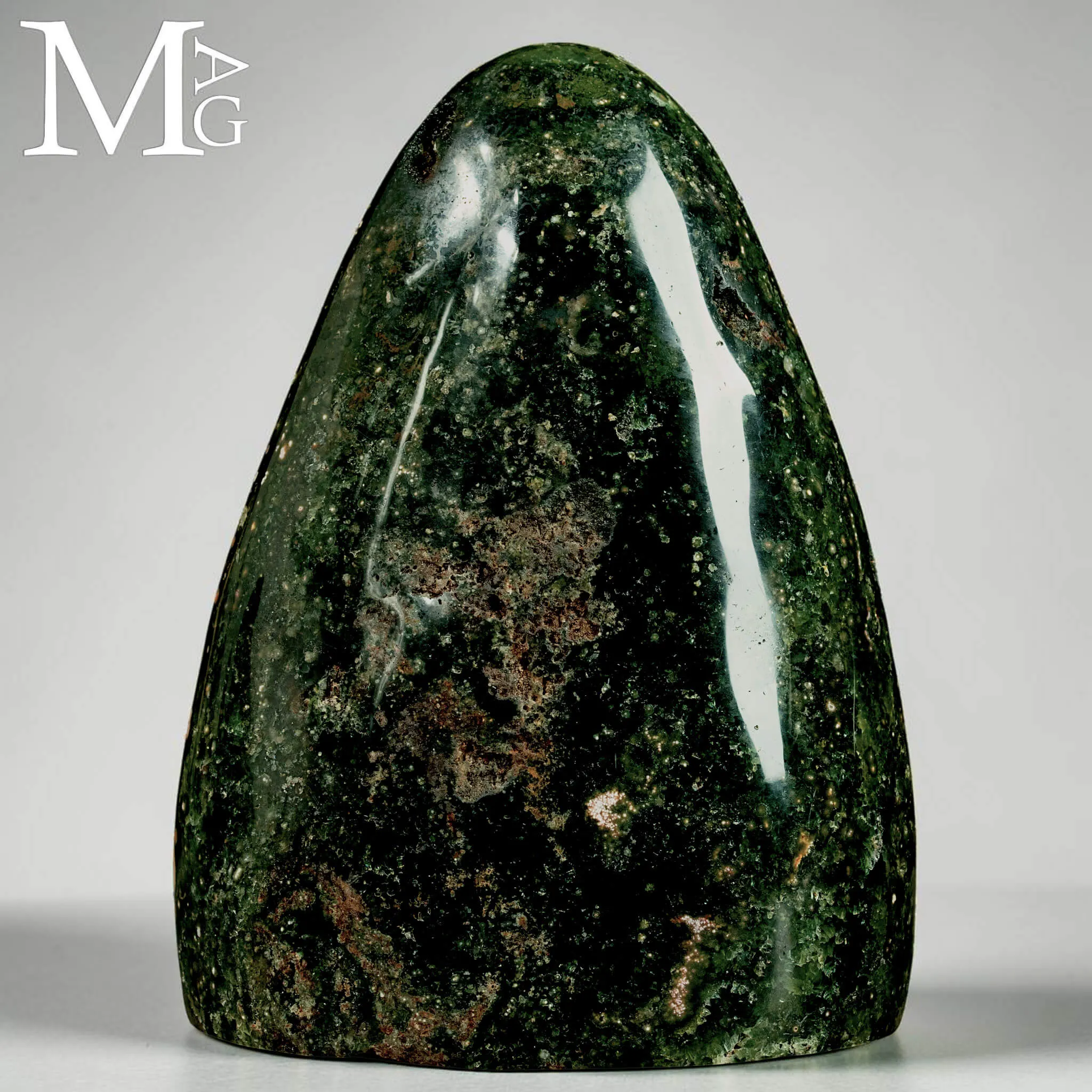 Diaspro bicolore Madagascar lucido