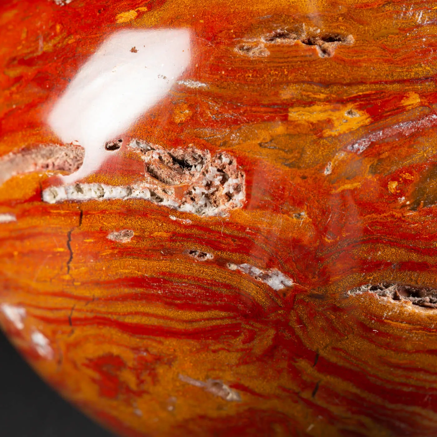 Sfera in Diaspro Rosso