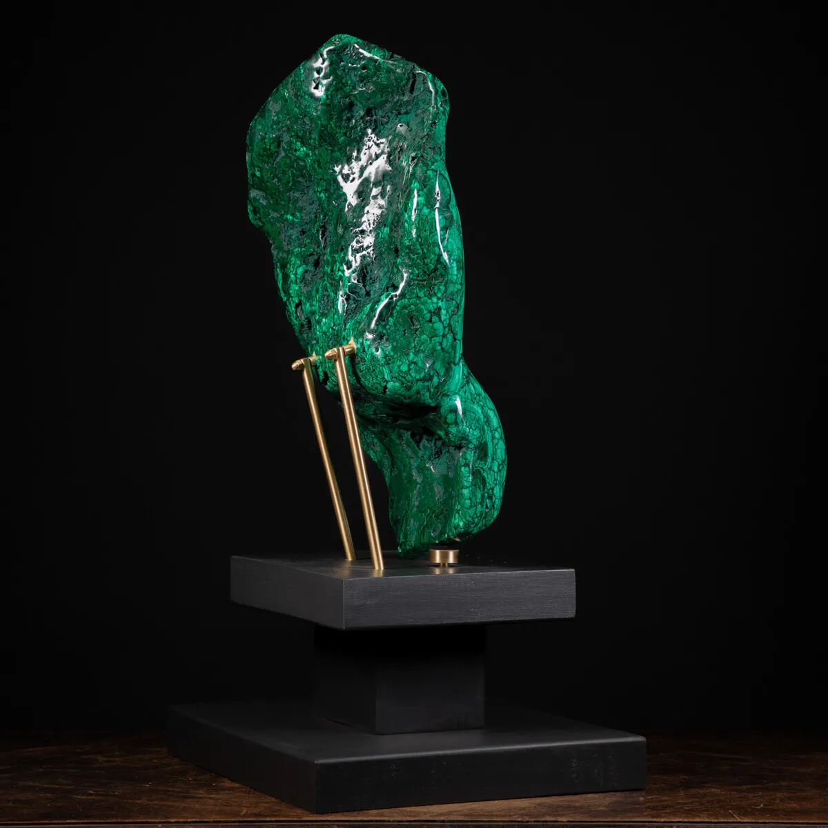 Grande Malachite su Piedistallo