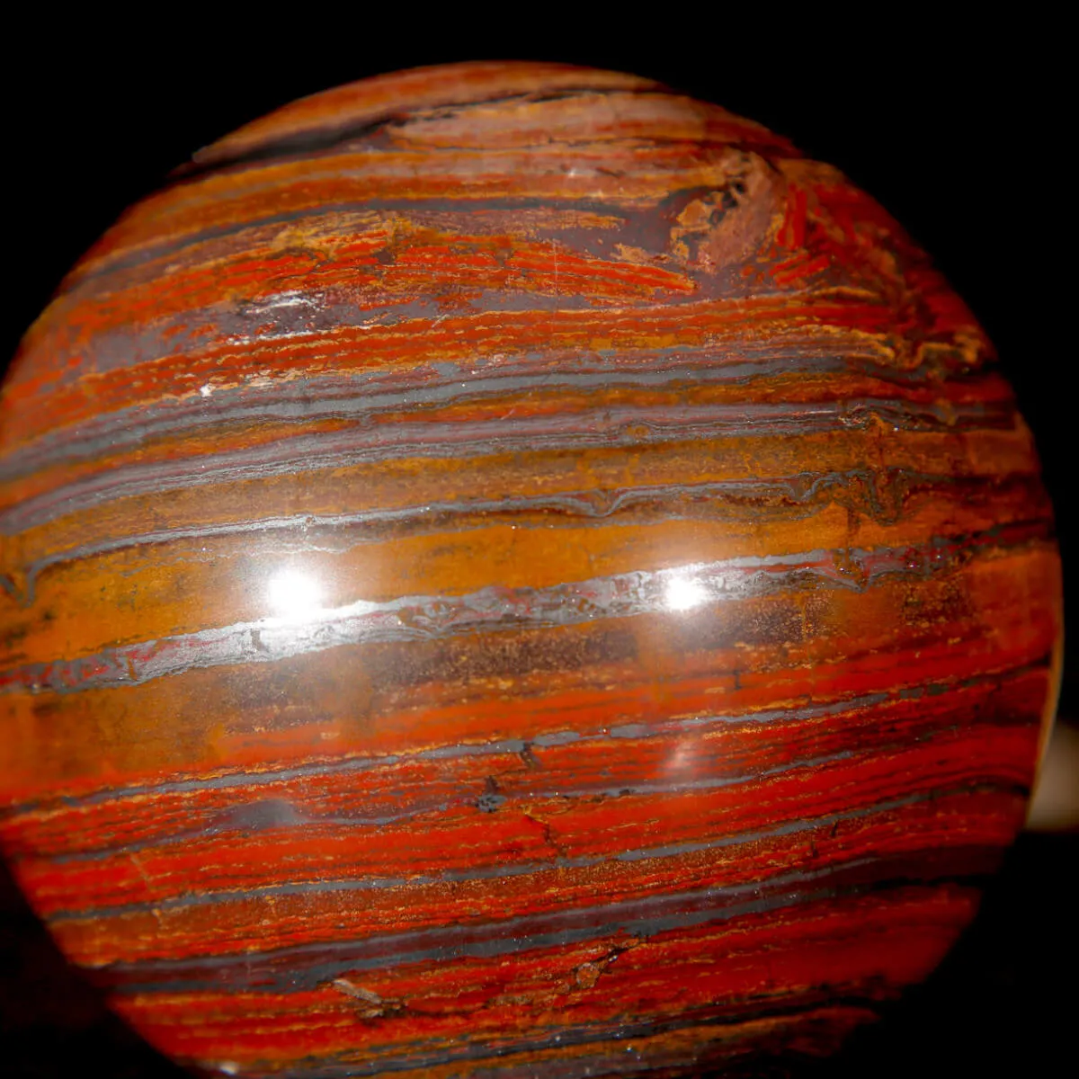 Sfera in Tiger Iron Australiano.
