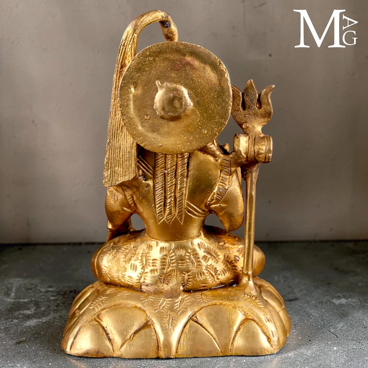 Statua di Shiva in Ottone – Fusione a Cera Persa, India