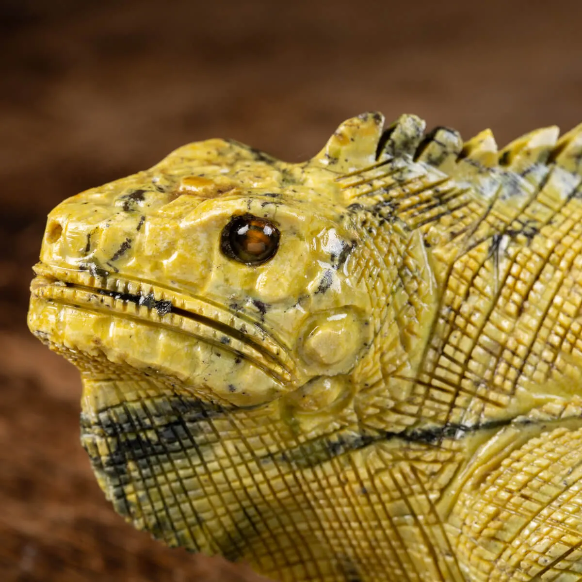 Statua Iguana In Gruppo Serpentino