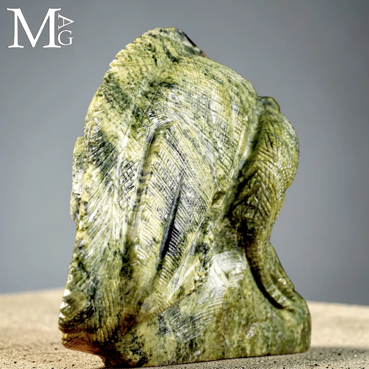 Scultura in Serpentino - Iguana