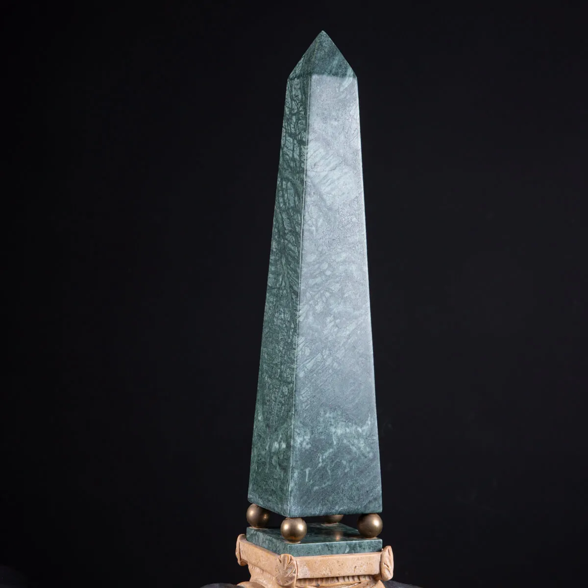 Sculture in pregiato marmo italiano - Rinoceronti con obelischi