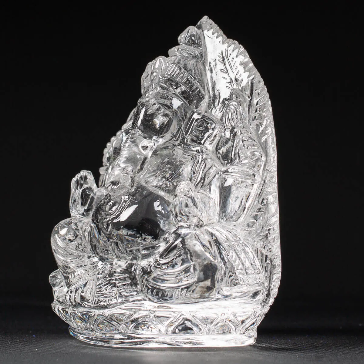 Statua Ganesh Quarzo (540g)
