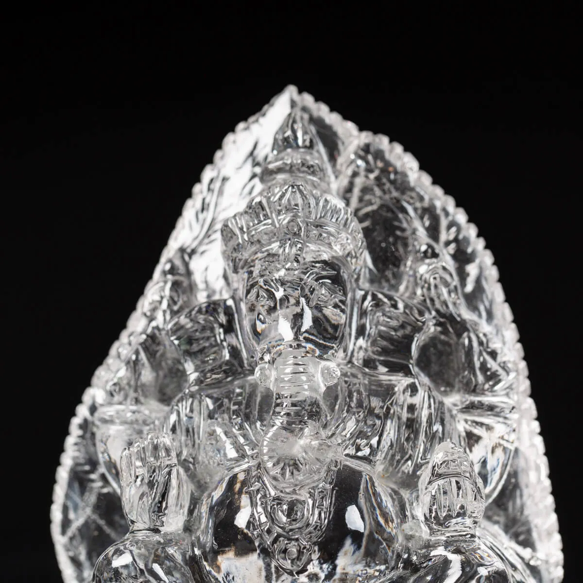 Statua Ganesh Quarzo (540g)