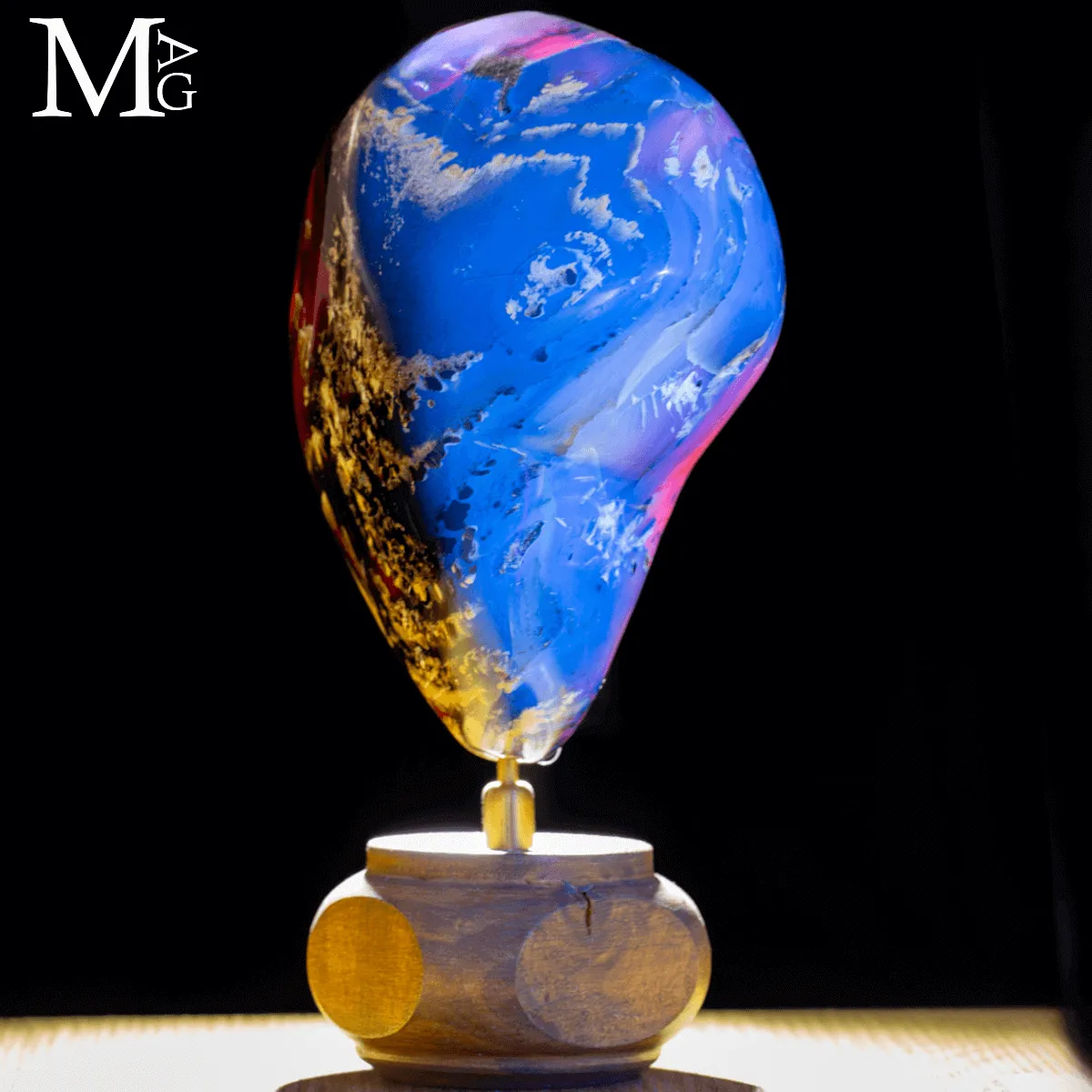 Ambra Blue delle Foreste Mioceniche di Sumatra.