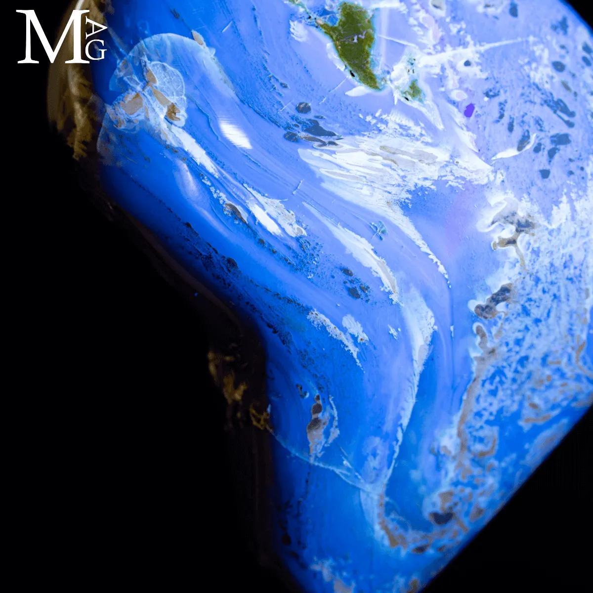 Ambra Blue delle Foreste Mioceniche di Sumatra.