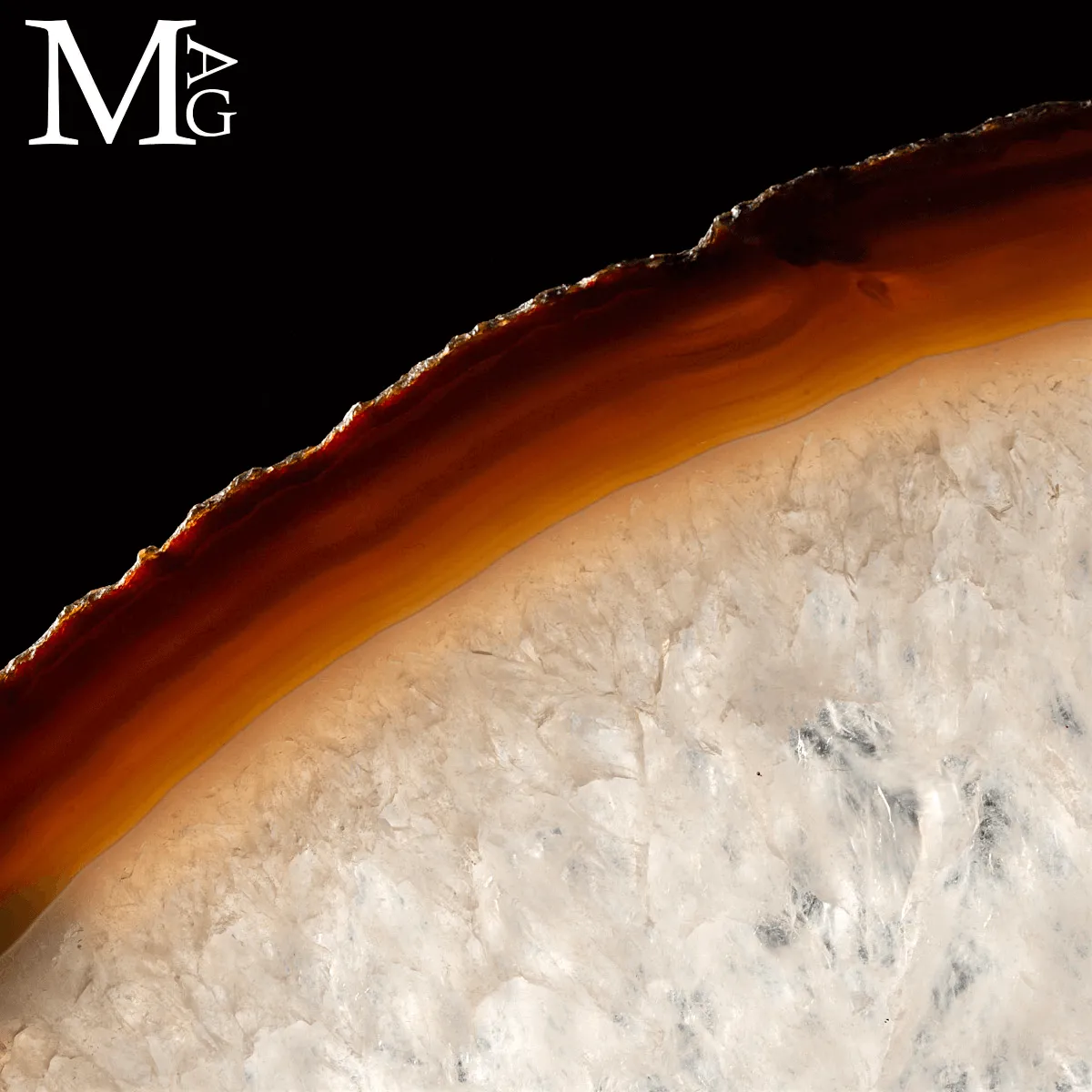 Fetta di Agata Naturale – Sezione da Geode.