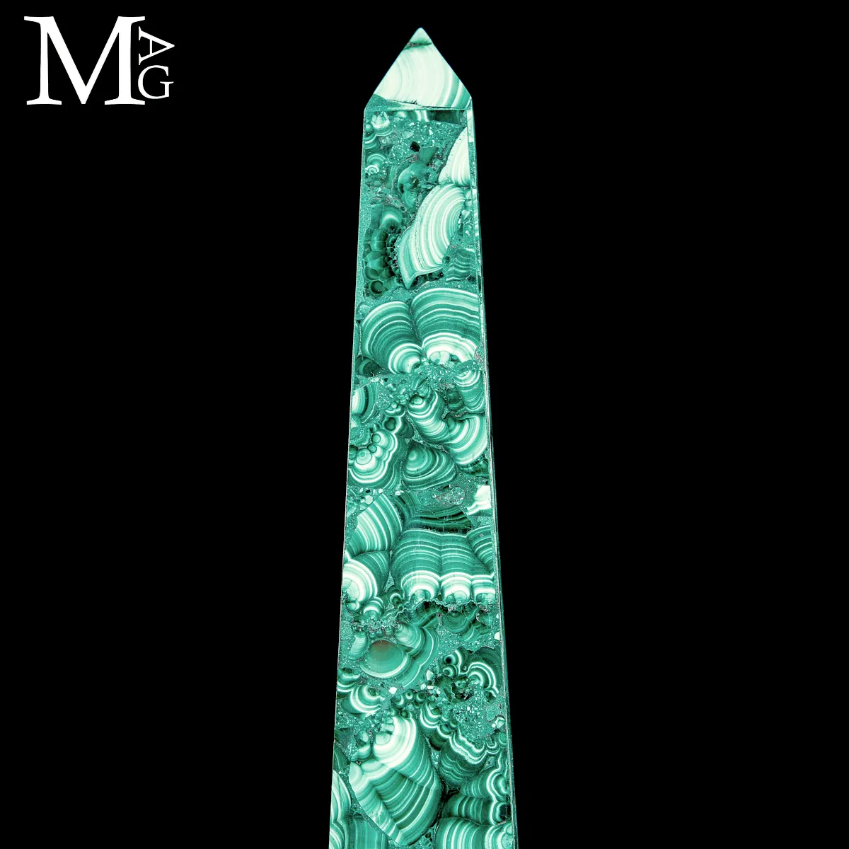 Coppia di Obelischi in Malachite.